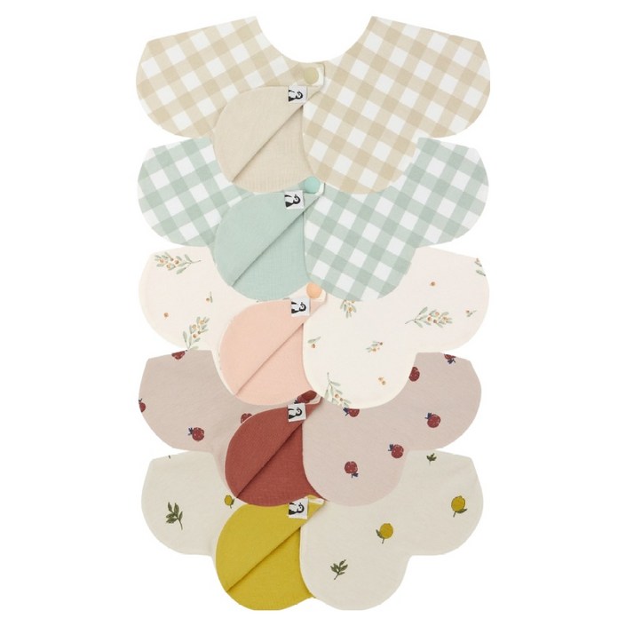 코니 리버서블 턱받이 5종 세트