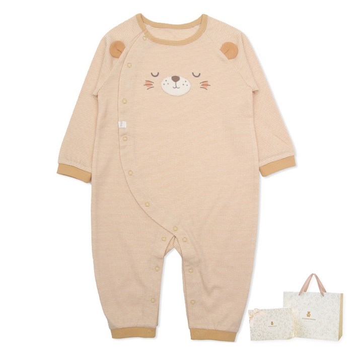 오가닉맘 신생아용 엘버 긴소 면 우주복 MIFLQE03  쇼핑백