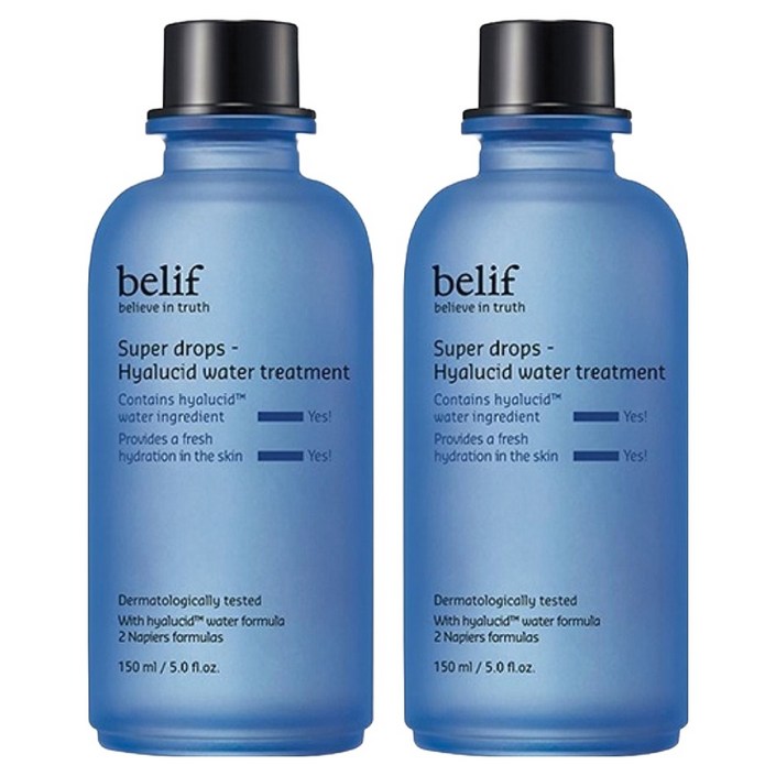 빌리프 슈퍼 드랍스 히알루씨드 워터 트리트먼트, 150ml, 2개