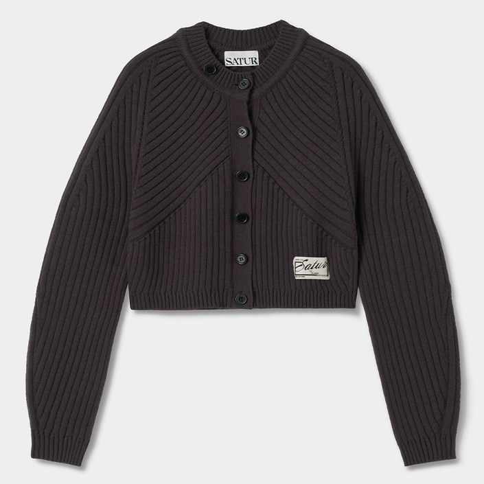 세터 여성용 소프 커브드 니트 가디건 SA233WKT01BR