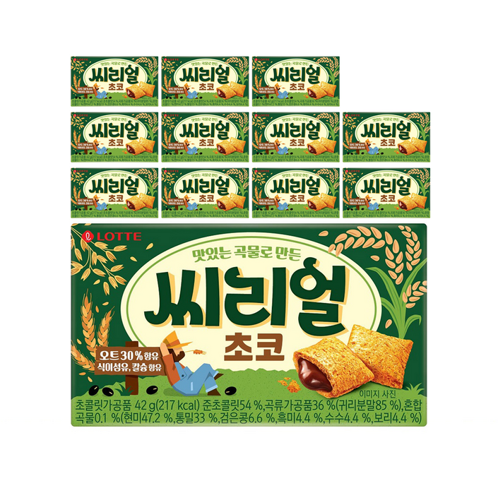 롯데제과 맛있는 곡물로 만든 씨리얼 초코