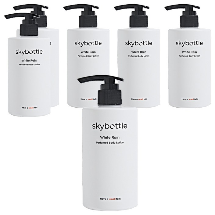 스카이보틀 퍼퓸 바디로션 화이트레인향, 300ml, 6개