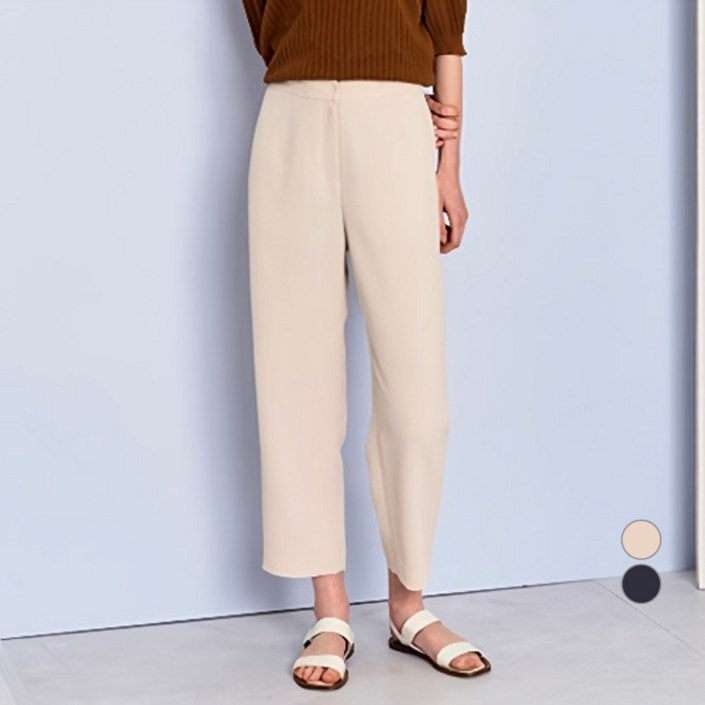 더아이잗 여성용 백 밴딩 배기핏 팬츠 IP5A0SL351