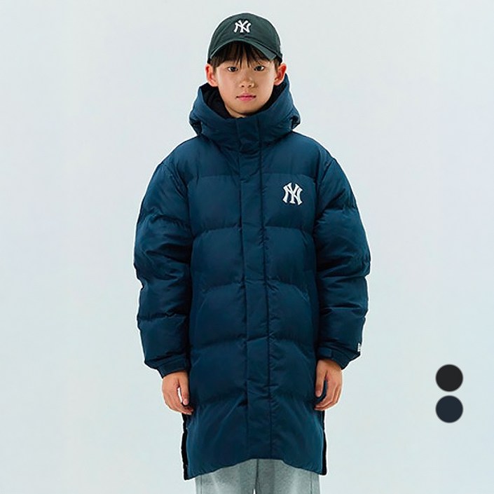뉴에라 아동용 MLB 롱 패딩 뉴욕 양키스