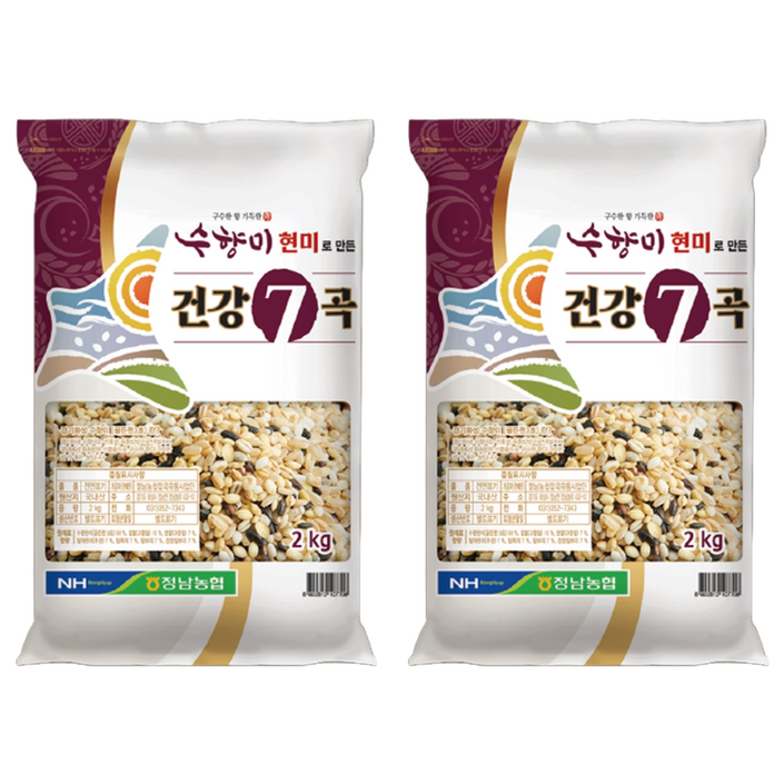 수향미 현미로 만든 건강 7곡, 2개, 2kg