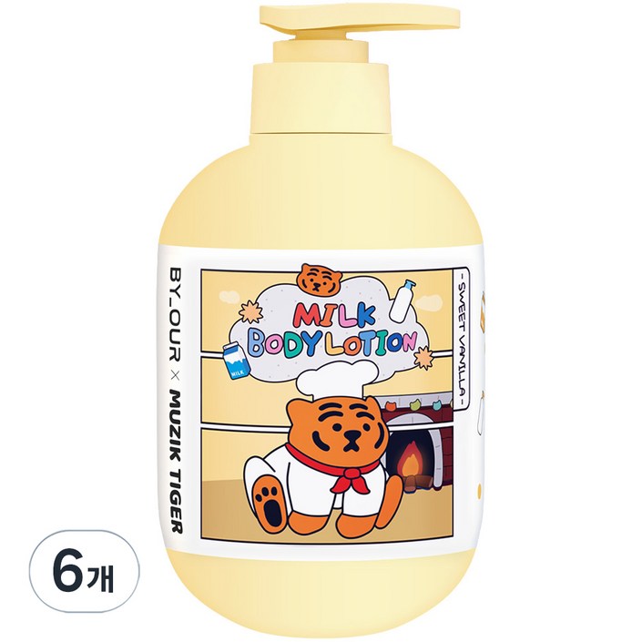 바이아우어 밀크 바디로션 스위트바닐라향, 500ml, 6개