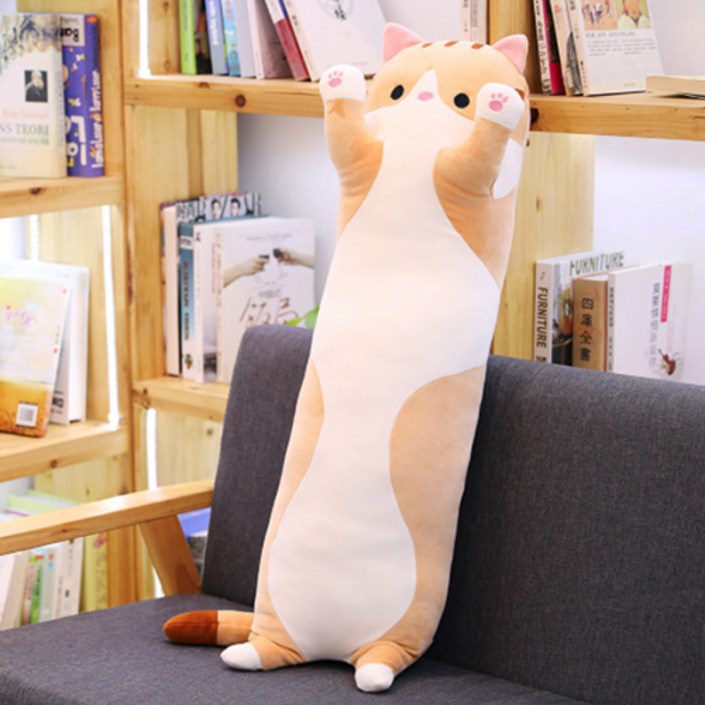 TCR 고양이 인형 바디 필로우
