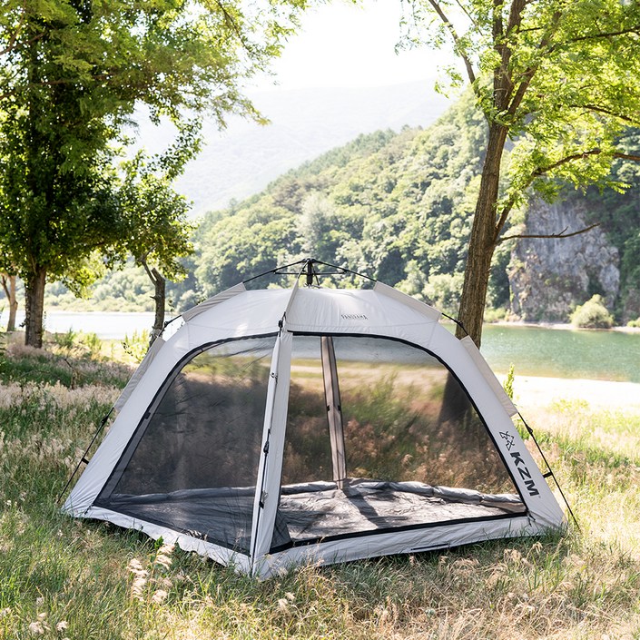 카즈미 와이드 파노라마 오토 그늘막 텐트 K221T3T16, 밀키웨이, 34인용
