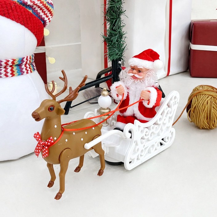 춤추는 크리스마스 트리 소품 장식 산타모음 4type, 1개