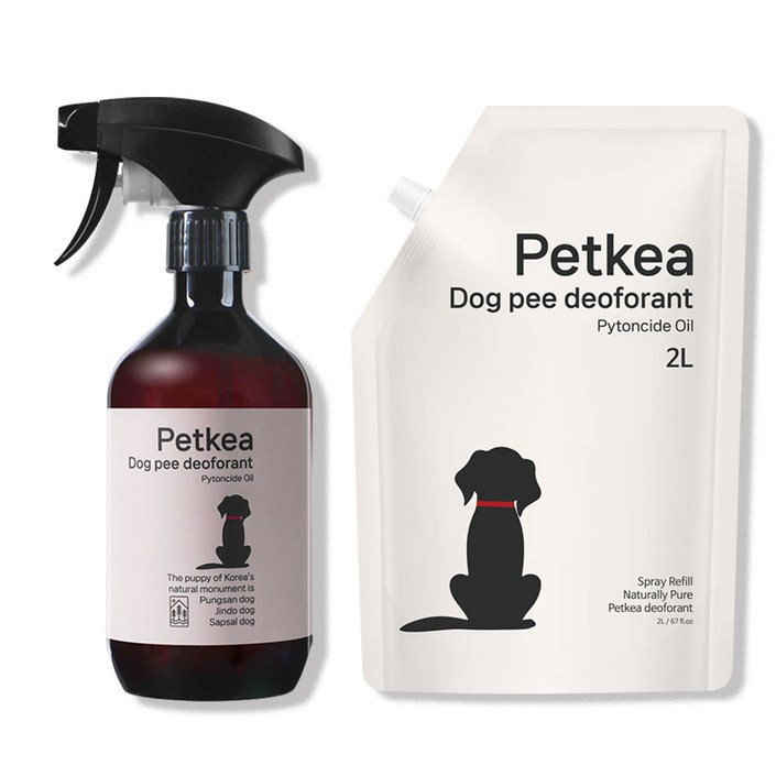 펫케아 강아지탈취제 피톤치드 천연 스프레이 반려견 오줌냄새 제거   공병