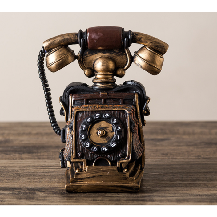 앤틱 빈티지 고전 전화기 모형 저금통 거실 카페 집들이 개업 선물 북유럽 스타일 인테리어 소품