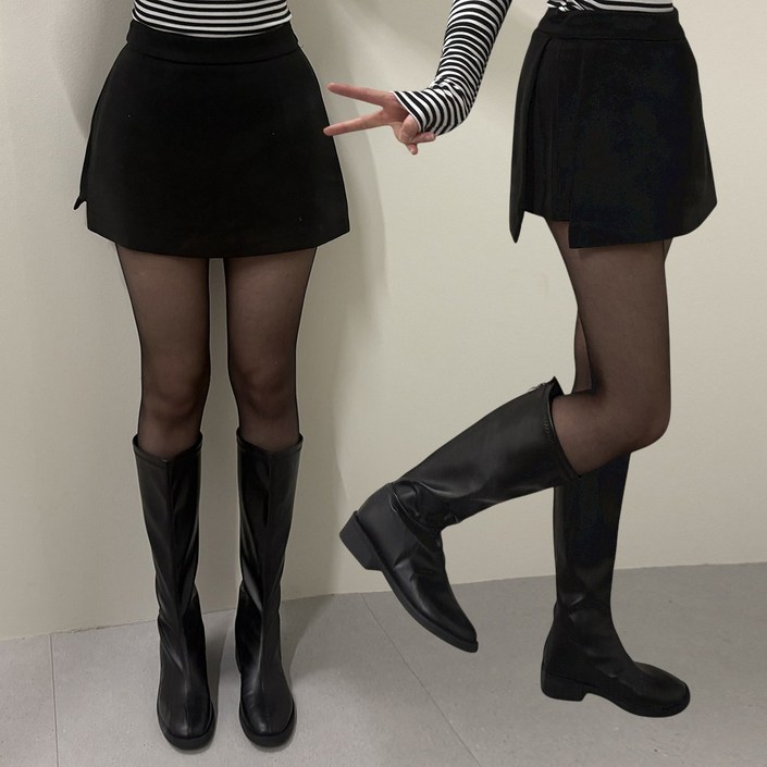VANANA2 옆트임 모직 미니스커트 치마바지 숏팬츠