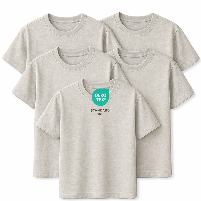 와우코지 5장 면티 30수 무지 라운드 오코텍스 빅사이즈 반팔 티셔츠 남녀공용