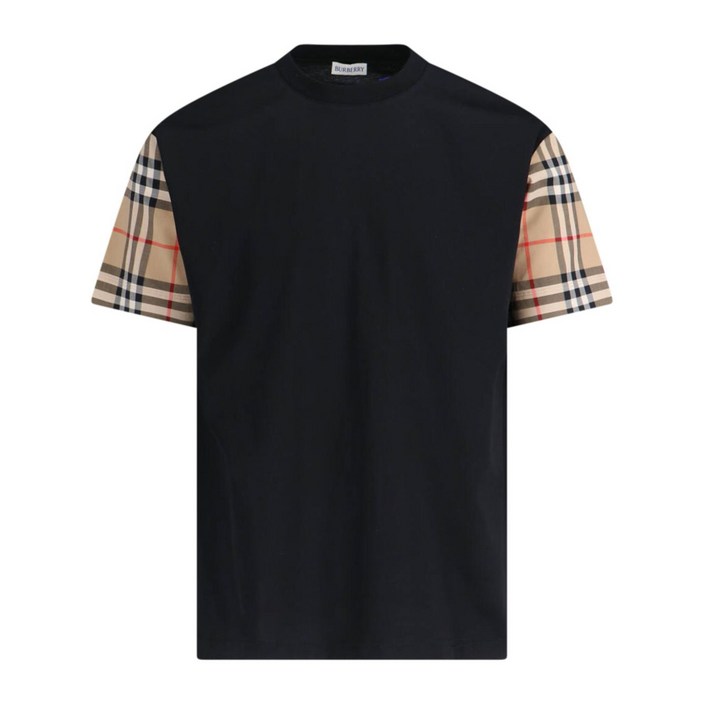 BURBERRY버버리 체크 소매 티셔츠