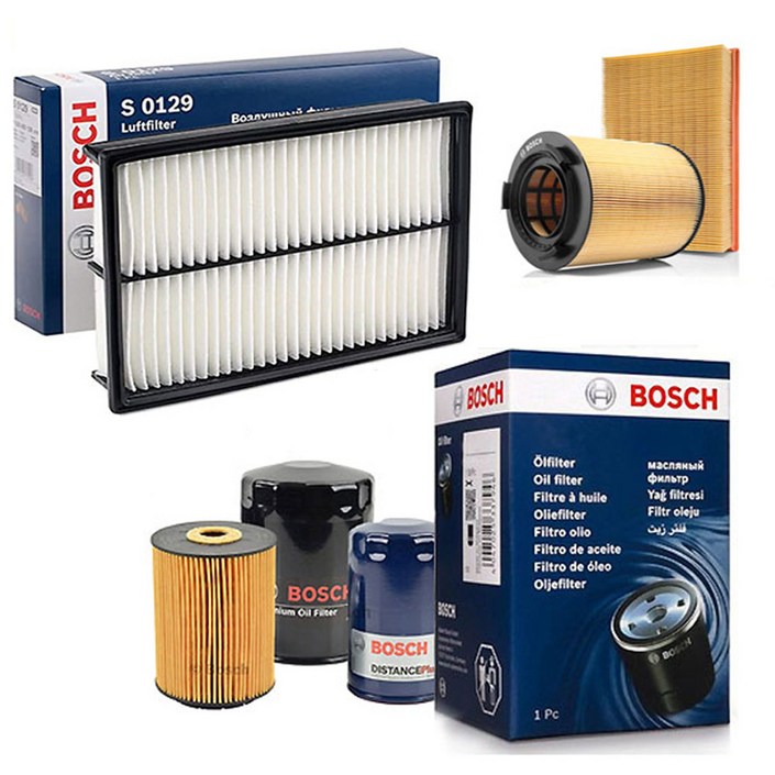 보쉬 올뉴투싼 엔진 오일필터  에어 크리너 필터 세트, 1세트, 가솔린 15년03월20년09월  MBF159