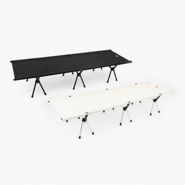 문캠핑 조립식 경량 와이드 야전침대 캠핑용 백패킹 2색상, 블랙