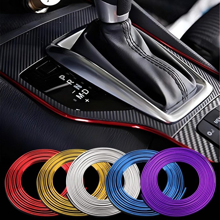 자동차 대시보드 몰딩 실내 틈새 라인 인테리어 튜닝 장식 스트랩 5M