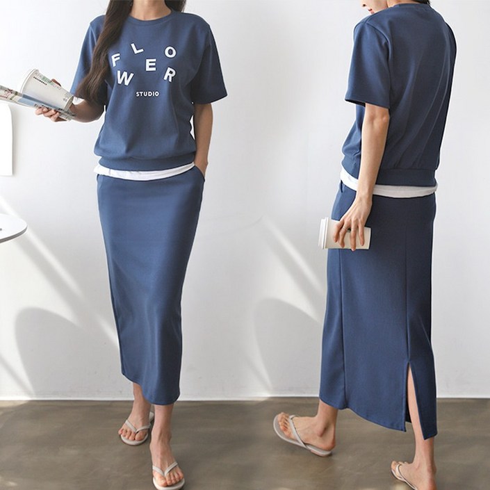 NewCare 여성 패션 롱스커트세트 이쁜투피스