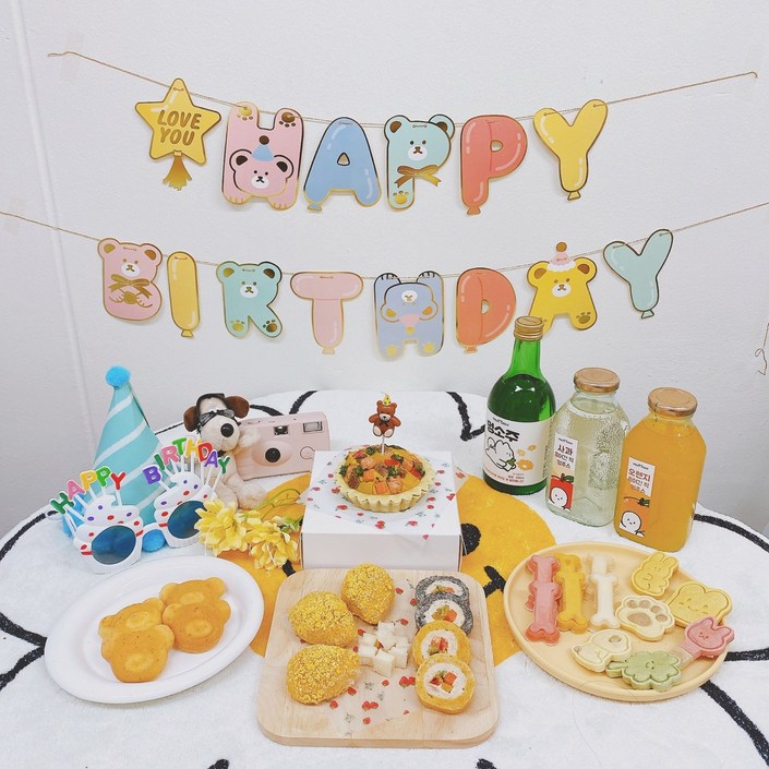 코카COCA 강아지생일파티 생일상 수제간식7종세트 강아지수제미니케이크 주문제작