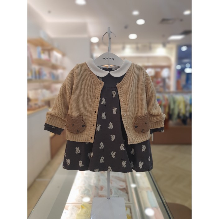 아가방 로나 고미 가디건 원피스세트  01P524052