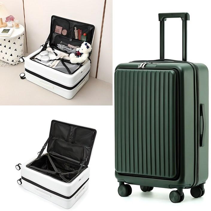 YINUO 3년무상AS 2024년 최신 넓은 대용량 휴대용 확장 가능한 캐리어 기내용 캐리어