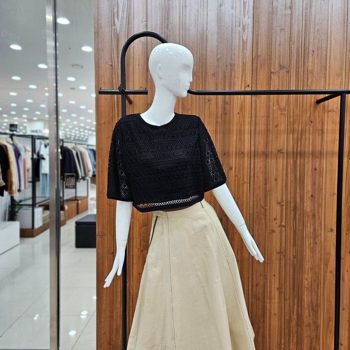 백화점 지컷 레이스 디테일 투웨이 블라우스 7225260601DJ 294764