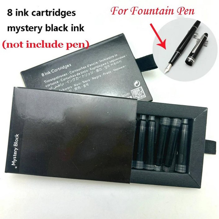 보헤미즈 블랙 펜 클래식 블랑 휴대용 짧은 여행 사무실