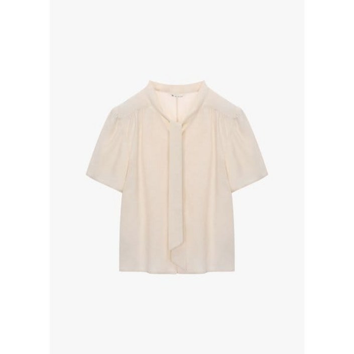 백화점 정품 잇미샤 블라우스 V넥 타이 ITP5YBL910