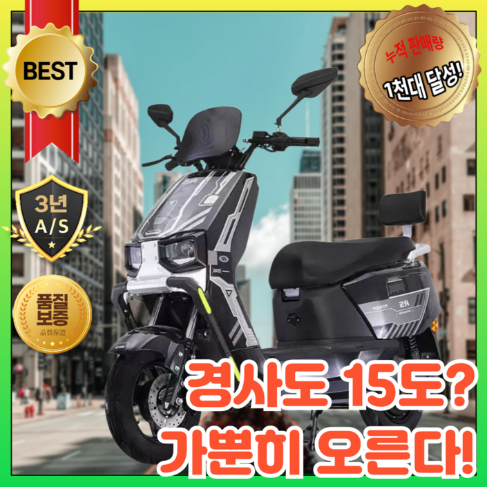 맥스클라임 Pro 전동스쿠터 오토바이 전기 자전거 스쿠터 바이크 출퇴근, 메탈릭그린