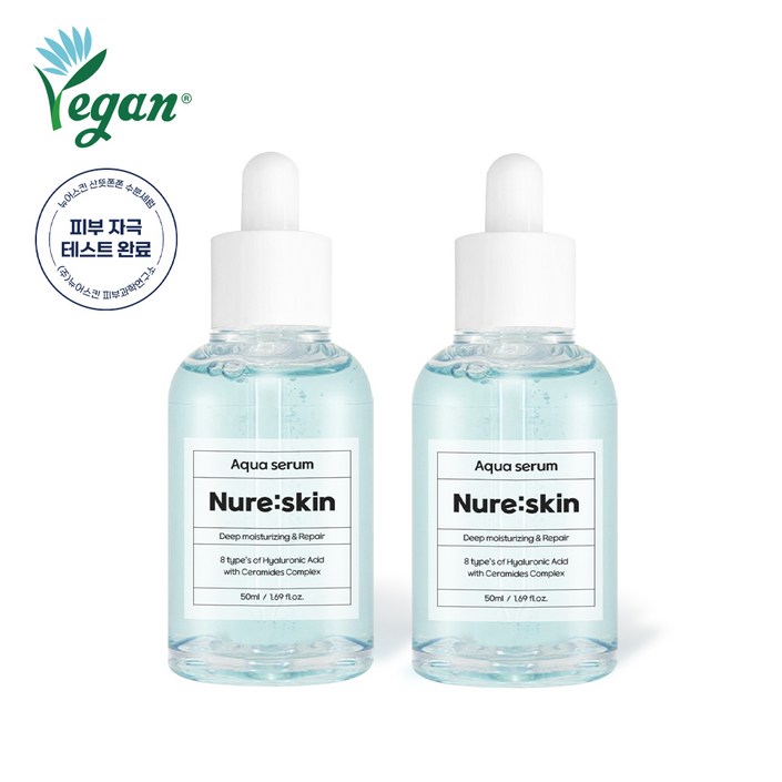 뉴어스킨 히알루론산 아쿠아 세럼, 2개, 50ml 뉴어스킨 히알루론산 아쿠아 세럼, 2개, 50ml
