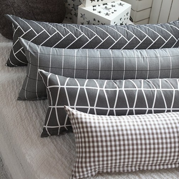 리빙하우스무료배송솜포함순면 100롱 쿠션바디필로우긴베개안고자는베개