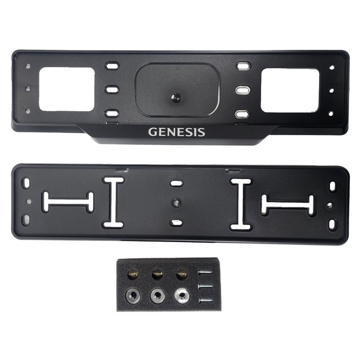 제네시스 라이센스 플레이트 가드  볼트 세트 2P 번호판가드 블랙