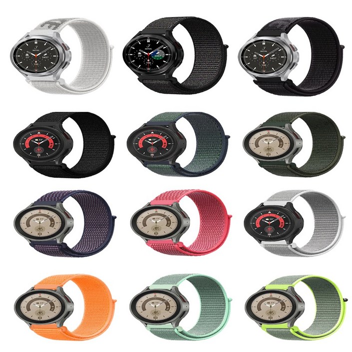 기어S2 S3 클래식 프론티어 스포츠 벨크로 찍찍이 시계줄 스트랩 밴드 SMR735732600SMR770R775R760R765 호환, 03.다크그린