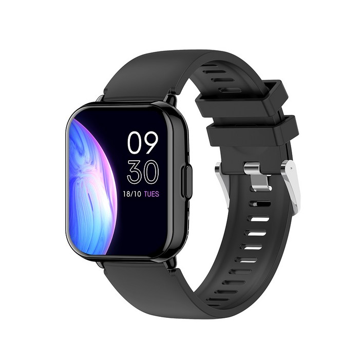 PEJE AI 질의응답 블루투스 통화 스마트워치, 25개국어 실시간 번역, GPS + 블루투스, 4.6cm, 검정색