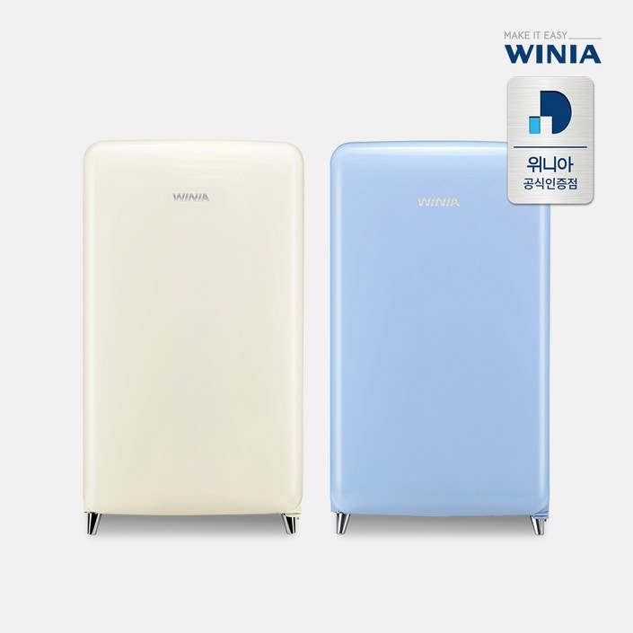 2022년형 위니아 칵테일 프리미엄 소형 냉장고 (118L) 2colors, ERT118CCA(크림) 20221210