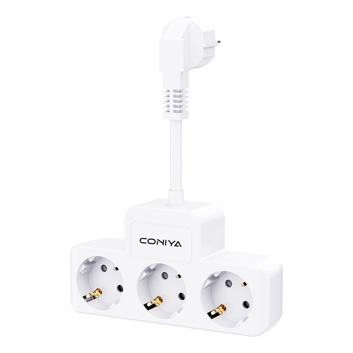 코니야 T탭 3구 확장형 멀티탭 티탭, 10cm, 3개