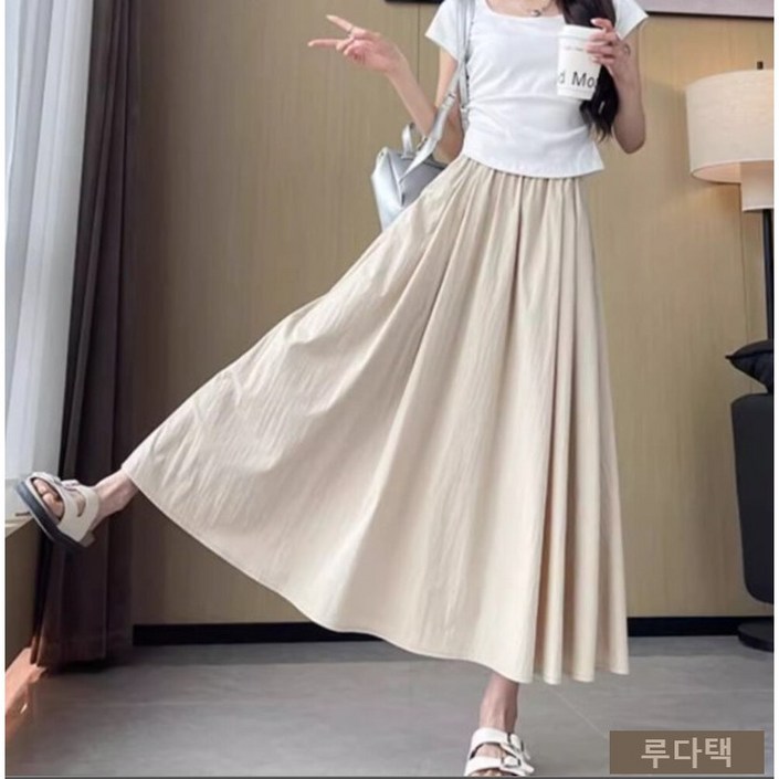 루다택 데일리룩 롱스커트