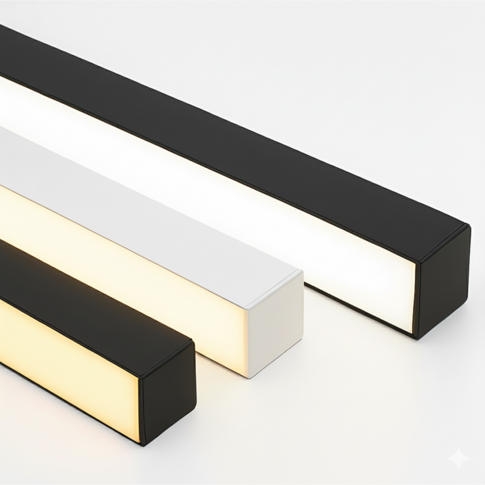 루미나 국산 LED 라인등 2000mm 40W 직부등 슬림디자인 일자등 카페등, 주백색아이보리색 4000K