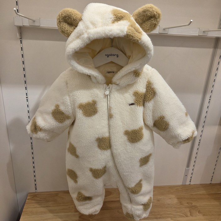 선물추천아가방 2025FW신상외출 필수아이템곰돌이 그자체 뽀글이 우주복손싸개 발싸개 가능 방한우주복신생아 100일선물 강력 추천