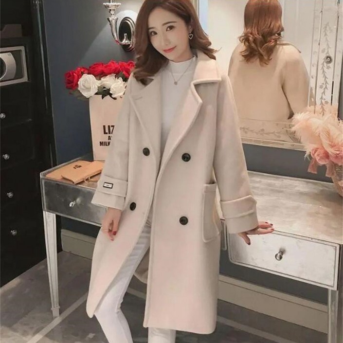 초봄  여성코트 모직코트 롱코트 여성자켓 아우터 WT24102299 59