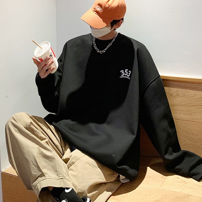 로지 353 남녀공용 맨투맨티셔츠