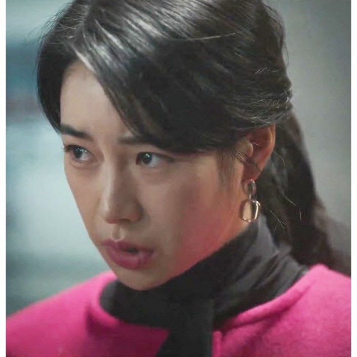 당일발송 [16mm X 36mm 로즈골드 더글로리 박연진 귀걸이] 배우 모델 인플루언서 해외연예인 박연진 문동은 송혜교