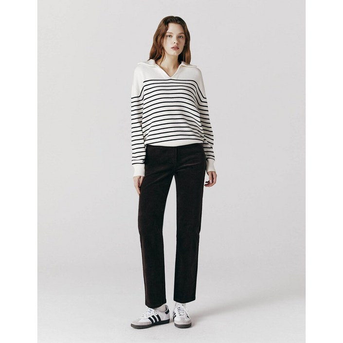 지오다노2023 NEW스트라이프 스웨터  3칼라