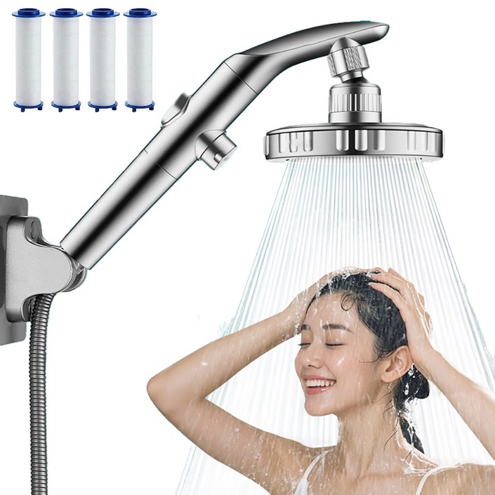 ANTIFLOW 샤워기헤드 필터 호스 세트 수압상승