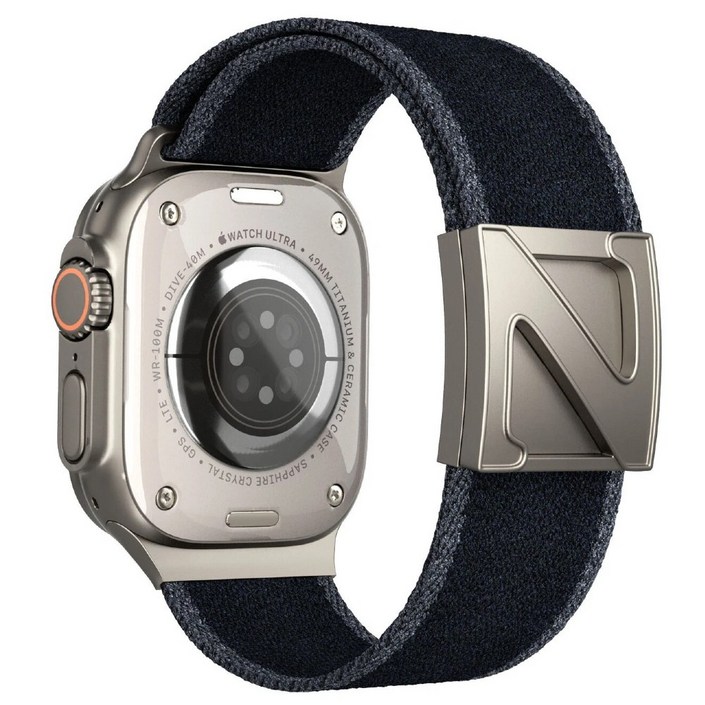 BuGeum 애플워치 호환 와이드 스포츠 나일론 스트랩 11 10 9 8 7 SE3 46 49 45 44 42 41 40 38mm