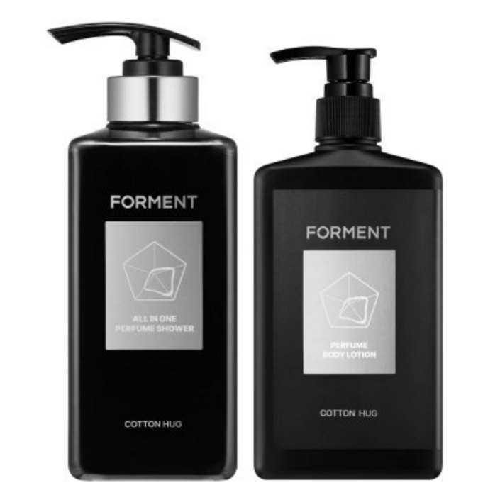 포맨트 포맨 시그니처 퍼퓸 코튼허그 올인원 퍼퓸샤워 바디워시 500ml  바디로션 300ml