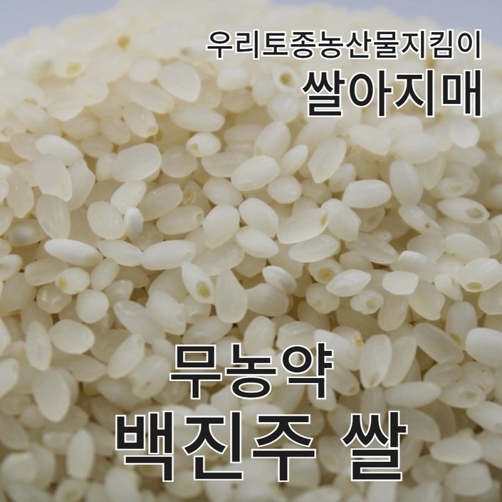2023년 백진주 쌀 햅쌀 백미 무농약 밥만 먹어도 맛있는 쌀
