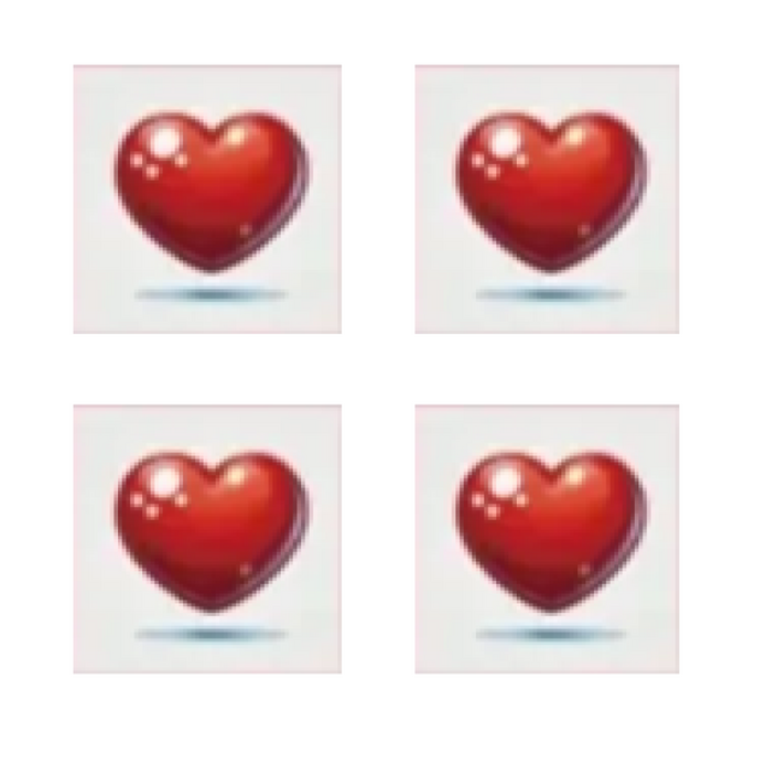 국내도어락 카드키 스티커형 부착식 키태그 하트 스티커키 4EA