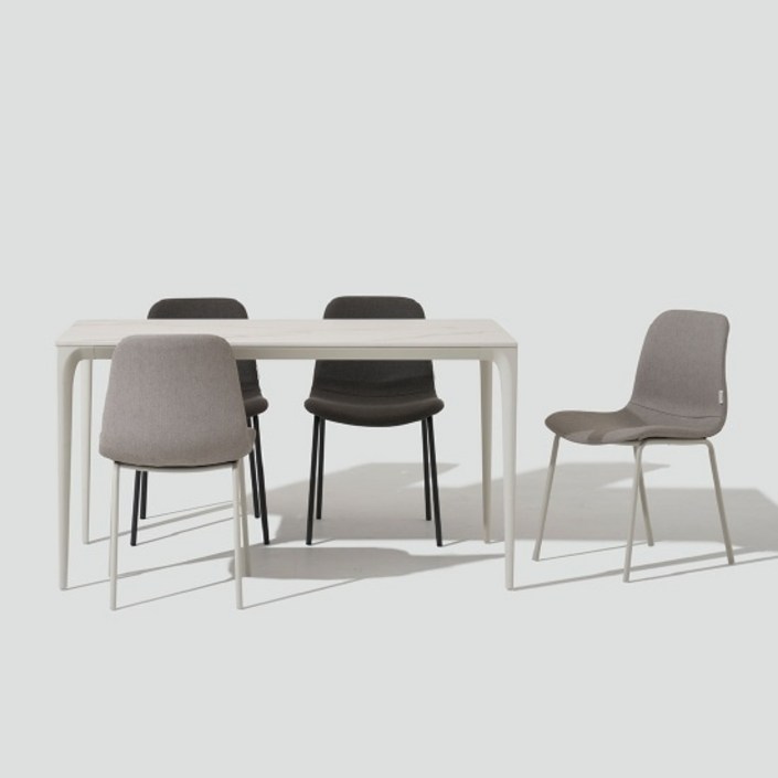 한샘 도노 세라믹 엣지 4인 식탁세트 슬림의자4 포함