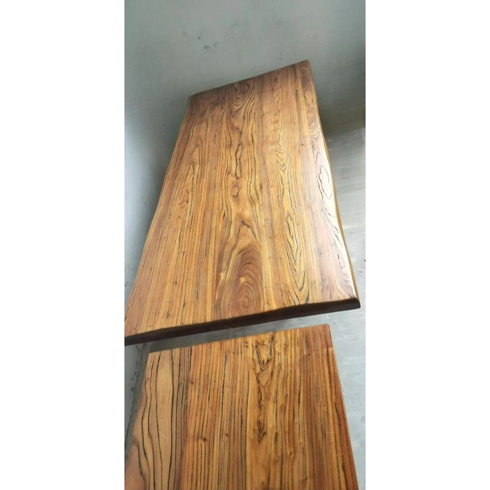 우드슬랩상판 테이블 일자 느릅나무 제작 일자형책상 화이트 모던 책상 주문제작 가전